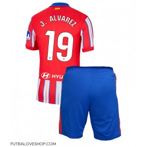 Dres Atletico Madrid Julian Alvarez #19 Domáci pre deti 2024-25 Krátky Rukáv (+ trenírky)